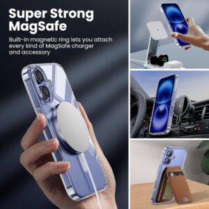 TP Flex MagSafe dėklas skirtas Apple iPhone 16 - skaidrus - Image 3