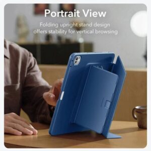 ESR Flip Hybrid dėklas skirtas Apple iPad Pro 11” 5 / 6 / 2024-2025 - mėlynos spalvos - Image 2
