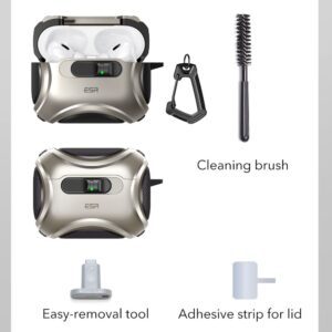 ESR Cyber ​​FlickLock MagSafe case for Apple AirPods Pro 3 - sidabro spalvos - Image 6