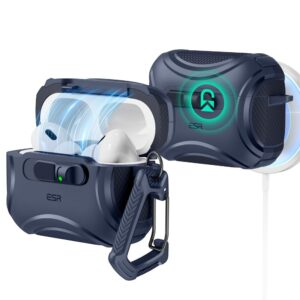 ESR Cyber ​​FlickLock MagSafe dėklas skirtas Apple AirPods Pro 3 - mėlynos spalvos