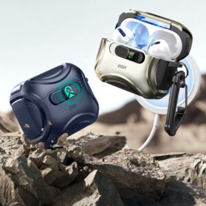 ESR Cyber ​​FlickLock MagSafe dėklas skirtas Apple AirPods Pro 3 - mėlynos spalvos - Image 4