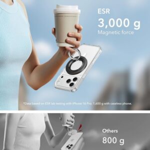 ESR Magnetic HaloLock MagSafe telefono laikiklis - juodos spalvos - Image 5