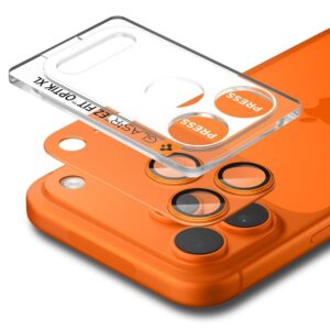 Spigen Optik Pro XL Camera Lens Glass for iPhone 17 Pro Max - Orange - Image 2