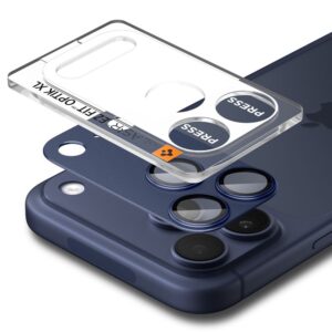 Spigen Optik Pro XL Camera Lens Glass for iPhone 17 Pro Max - Navy Blue - Image 2