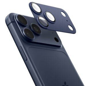 Spigen Optik Pro XL Camera Lens Glass for iPhone 17 Pro Max - Navy Blue - Image 3