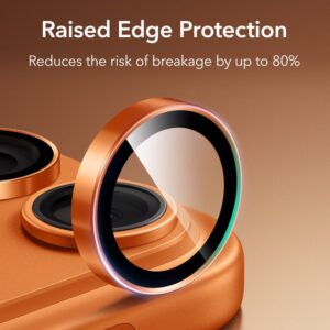 ESR Armorite Camera Lens Glass for iPhone 17 Pro / Max / 15 Pro / Max / 16 Pro / Max / 17 Pro / Max - Orange - Image 4