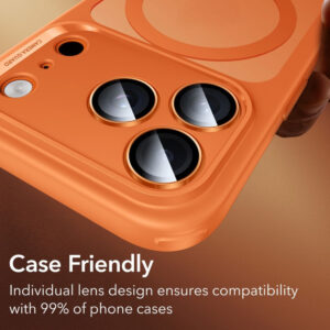 ESR Armorite Camera Lens Glass for iPhone 17 Pro / Max / 15 Pro / Max / 16 Pro / Max / 17 Pro / Max - Orange - Image 9