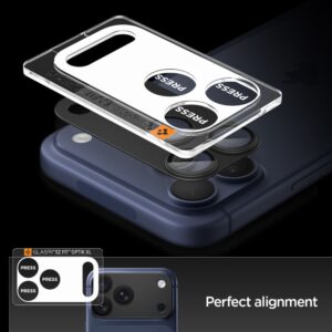 Spigen Optik Pro XL Camera Lens Glass for iPhone 17 Pro Max - Black - Image 6