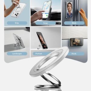 ESR Magnetic HaloLock MagSafe telefono laikiklis - baltos spalvos - Image 3