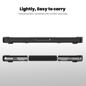 Tech-Protect SmartShell Pro dėklas skirtas Macbook Pro 14 M1 / M2 / M3 / M4 / M5 2021-2025 - black and transparent - Image 7