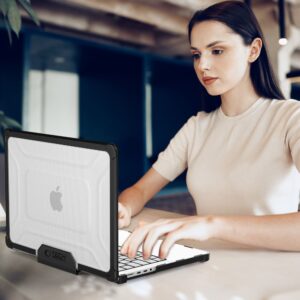 Tech-Protect SmartShell Pro dėklas skirtas Macbook Pro 14 M1 / M2 / M3 / M4 / M5 2021-2025 - black and transparent - Image 9