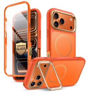 Supcase IBLSN Ares Flip MagSafe dėklas skirtas Apple iPhone 17 Pro - oranžinės spalvos - Image 2