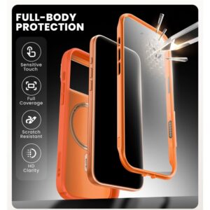 Supcase IBLSN Ares Flip MagSafe dėklas skirtas Apple iPhone 17 Pro - oranžinės spalvos - Image 8