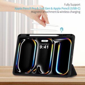 Tech-Protect SC Pen dėklas skirtas Apple iPad Pro 13” 7 / 8 / 2024-2025 - juodos spalvos - Image 7