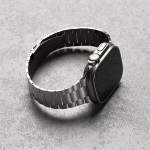 Ringke Metal One Air Bracelet for Apple Watch 8 / 9 / 10 / 11 / SE / Ultra (44 / 45 / 46 / 49 mm) - sidabro spalvos - Image 3