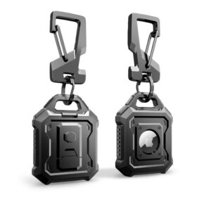 Tech-Protect Kevlar Pro dėklas skirtas Apple AirTag 1/2 - juodos spalvos