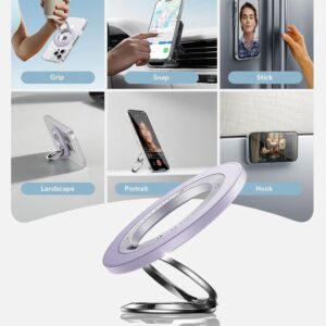 ESR Magnetic HaloLock MagSafe telefono laikiklis - violetinės spalvos - Image 3