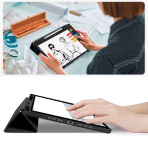 TechProtect SmartCase Pen dėklas skirtas Lenovo Idea Tab Plus 12.1 TB-361 - juodos spalvos - Image 9