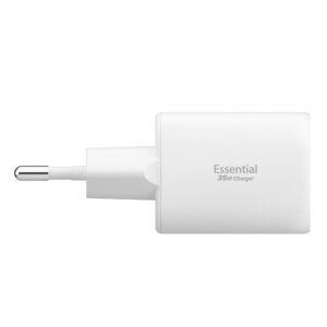 Spigen Essential EE352EU USB-C / USB-A 35W Wall Charger - baltos spalvos - Image 3