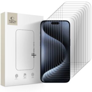 Tech-Protect Apsauginis stiklas Bundle 10-pack skirtas Apple iPhone 15 Pro Max