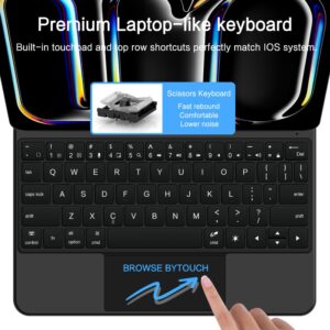 Tech-Protect SmartCase Magnetic skirtas Apple iPad Pro 13” 7/8 2024-2025 - juodos spalvos - Image 6