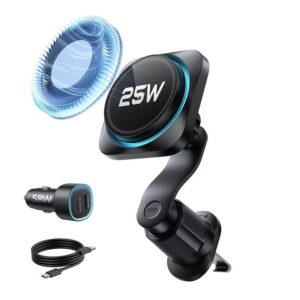 ESR OmniLock Qi2.2 Magnetic MagSafe Car Air Vent Mount - juodos spalvos