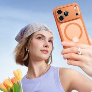 ESR Classic Hybrid MagSafe dėklas skirtas Apple iPhone 17 Pro Max - Clear oranžinės spalvos - Image 6