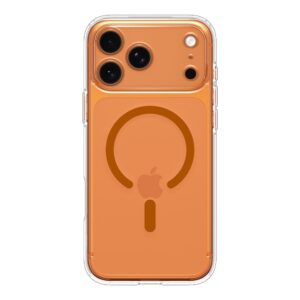 Spigen Ultra Hybrid MagSafe dėklas skirtas Apple iPhone 17 Pro - Clear oranžinės spalvos - Image 2