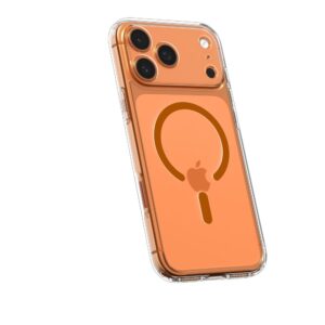 Spigen Ultra Hybrid MagSafe dėklas skirtas Apple iPhone 17 Pro - Clear oranžinės spalvos - Image 5
