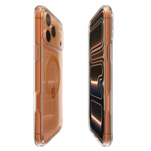 Spigen Ultra Hybrid MagSafe dėklas skirtas Apple iPhone 17 Pro - Clear oranžinės spalvos - Image 6