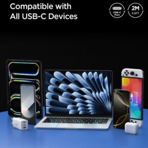 Spigen EB10020CC USB-C kabelis 100W 200cm - juodos spalvos - Image 7