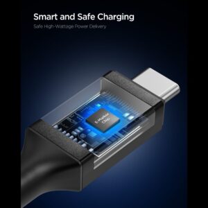 Spigen EB10010CC 100W 100 cm kabelis - juodos spalvos - Image 4