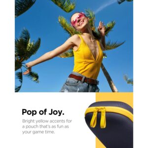 Spigen Nano Pop Pro Pouch for Nintendo Switch 2 - Navy Blue and Yellow - Image 7