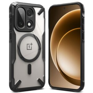Ringke Fusion X Magnetic MagSafe dėklas skirtas OnePlus 15 - Clear juodos spalvos - Image 2