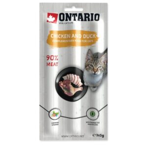 Ontario lazdelės formos skanėstas Vištiena ir Antiena 3x5g