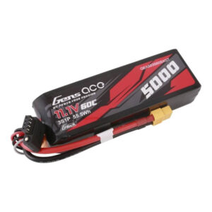 Gens ace G-Tech 5000mAh 11.1V 60C 3S1P Short-Size Lipo With XT60 Plug - Image 2