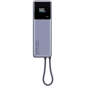 Xiaomi Powerbank 165W 10000mAh with Integrated USB-C Cable Gray - Image 3