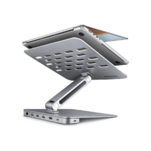 AXAGON HMC-STND Stand for Laptops and Tablets, USB-C Hub - silver - Image 12