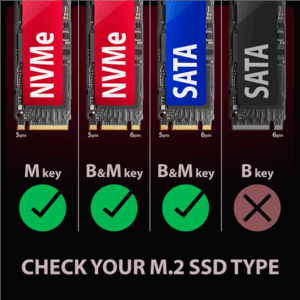 AXAGON EEM2-GAM M.2-NVMe/SATA Enclosure, USB-C 3.1, 10Gbps - Aluminium, black - Image 11