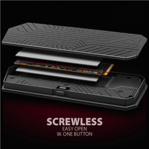 AXAGON EEM2-GAM M.2-NVMe/SATA Enclosure, USB-C 3.1, 10Gbps - Aluminium, black - Image 8