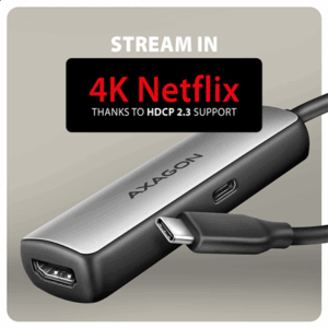 AXAGON RVC-HI8KPD USB-C to HDMI 2.1 Adapter 8K/60Hz, 16cm - Image 7