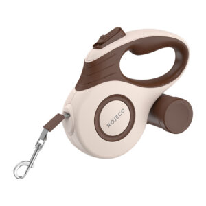 Rojeco A12 5M Automatic Retractable Dog Leash (brown) - Image 1