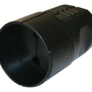 Ilgintuvo lizdas N&L, 2P, 16A, 250V, juodos spalvos