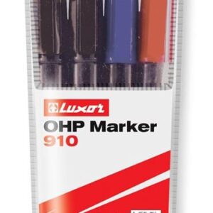 Permanentinių žymeklių komplektas Luxor, 4 vnt