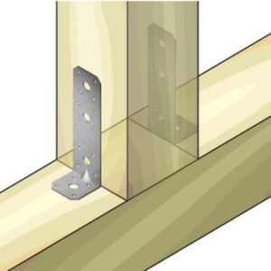 Tvirtinimo kampas, sutvirtintas, 140 x 40 x 40 x 2.5 mm - Image 2