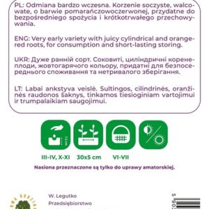 Sėklos, morkos AMSTERDAM 2, 6 g - Image 2