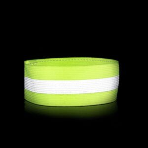 Reflective armband bicycle running Velcro 4cm yellow - Image 3