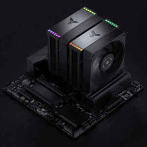 Jonsbo HX6280 CPU cooler, PWM, RGB - 130mm, black - Image 2