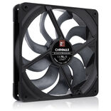 Noctua NF-A14X25 G2 chromax.black Fan, PWM, LCP - black, 140mm