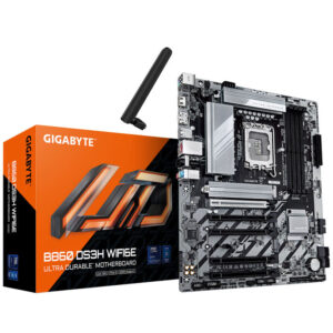 GIGABYTE B860 DS3H WiFi6E Motherboard, sockel LGA 1851, Intel B860, ATX, DDR5